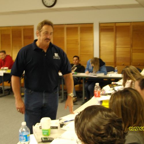 Steve Gaenzle helping students, Denver, CO