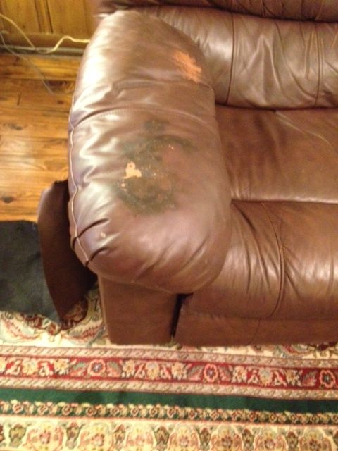 leather discoloration