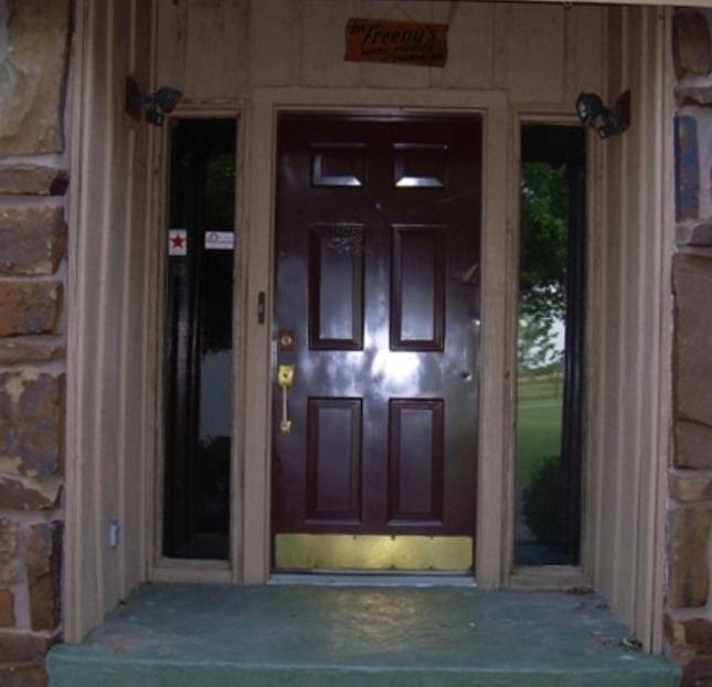 Entry Door Before Replacement