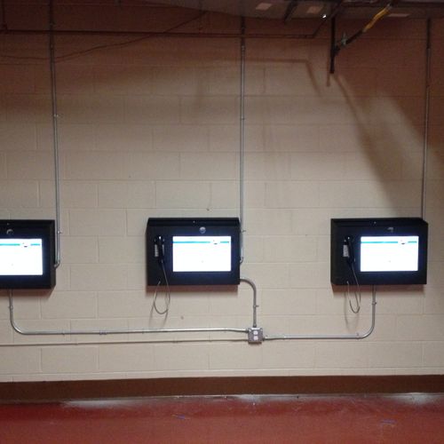 Visitation kiosks installed in a state prison