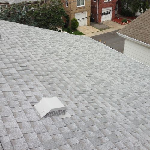 New 30 year shingle roof "light gray"