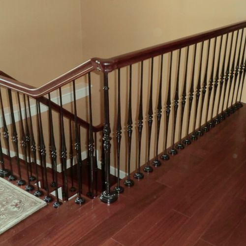 Fanny Baluster Staircase with African Mahogany Woo