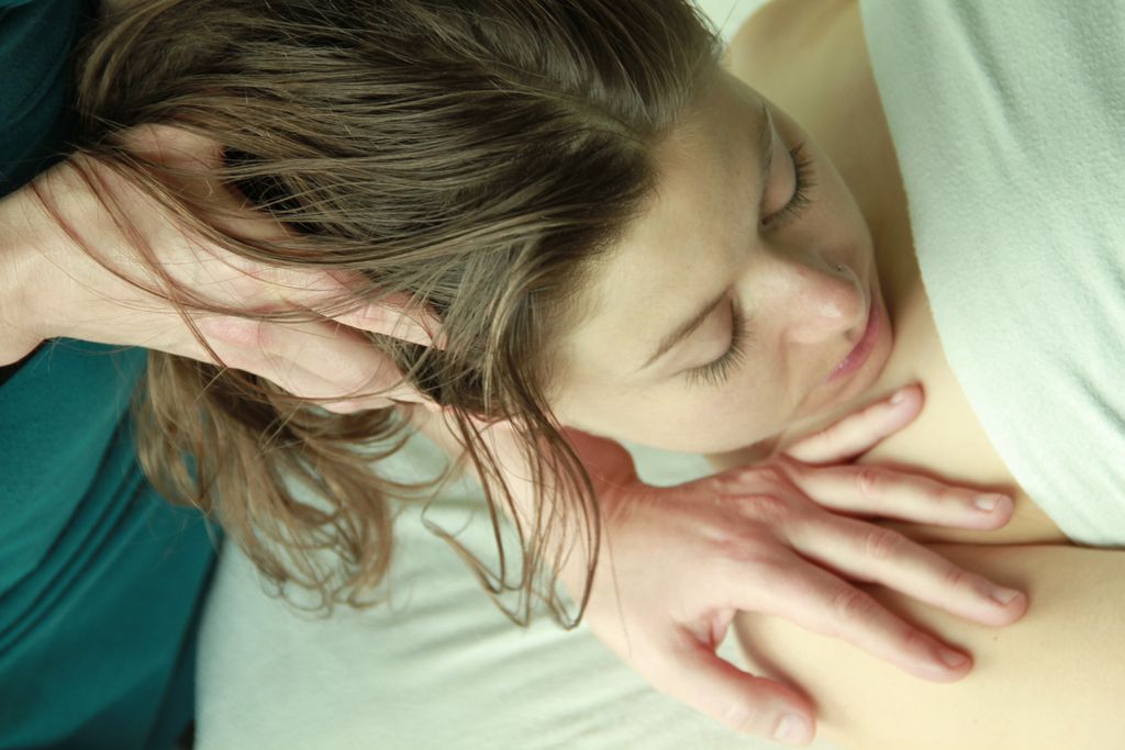 This wonderfully deep neck stretch releases tensio