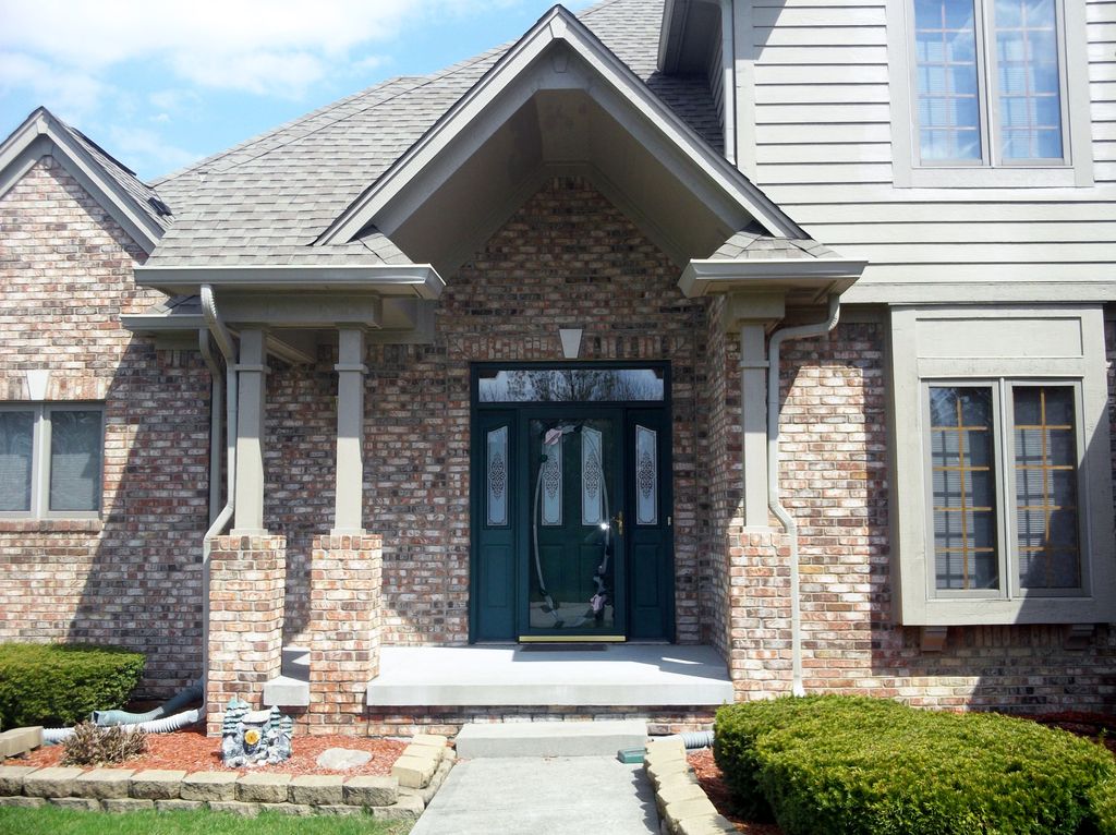 Painted exterior of home