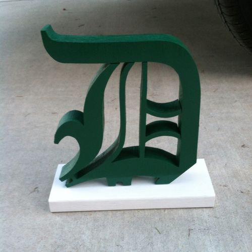 Large fancy letter for desk or wall
9"x8" x 1" 1/4