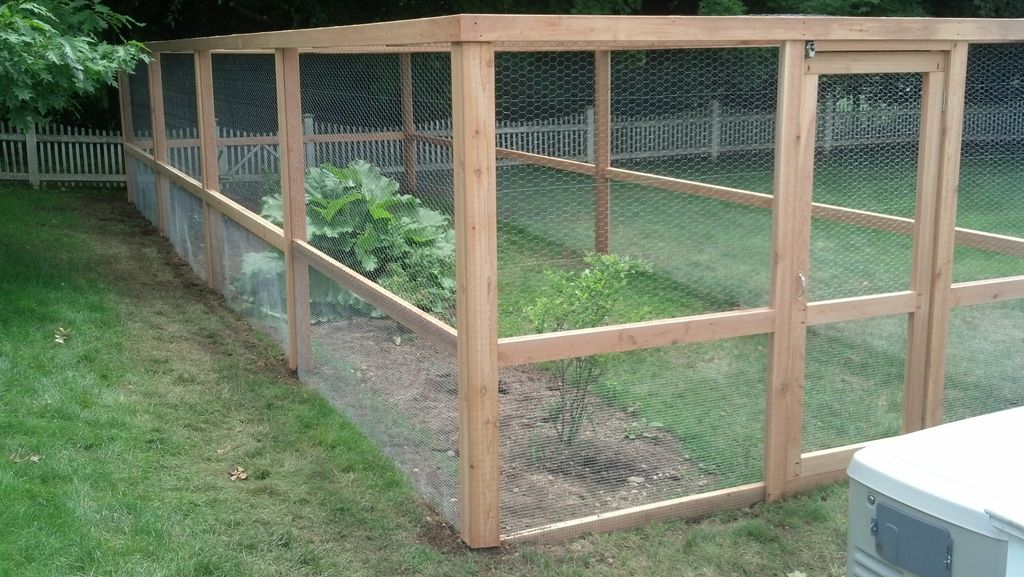 Cedar garden enclosure.