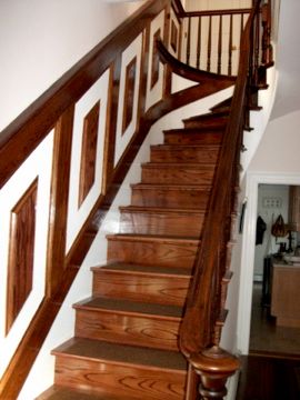 custom stairway all stair parts were fabricated on