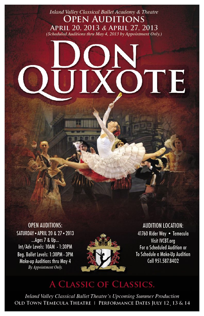 Theatrical Posters:  Inland Valley Classical Balle