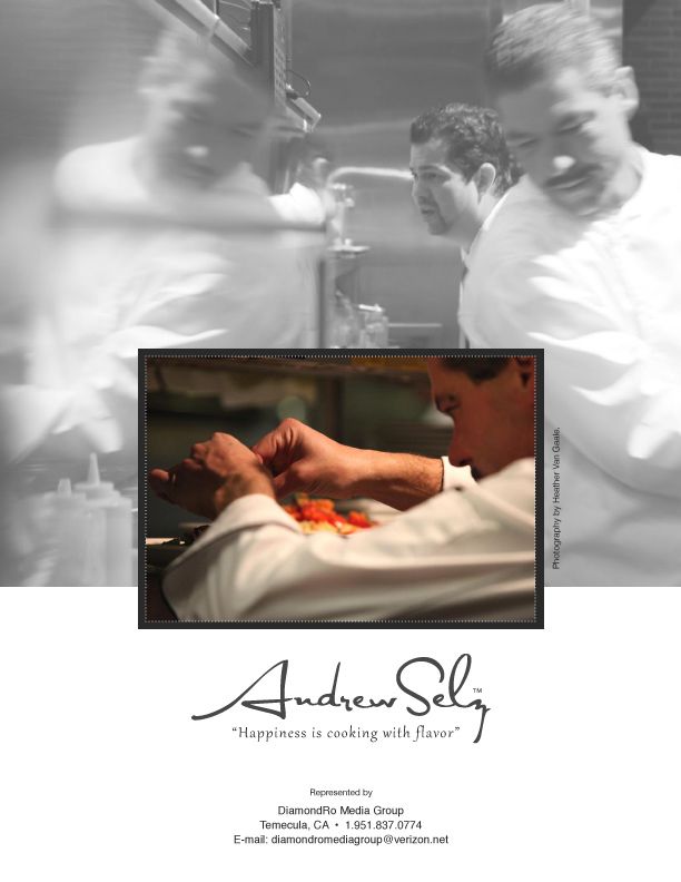 Press Kit: Chef Andrew Selz (Back cover)
