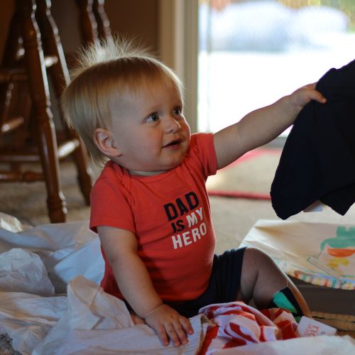 A candid shot from a First Birthday party.