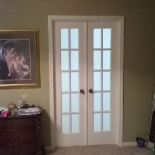 French Door, furnished and installed.