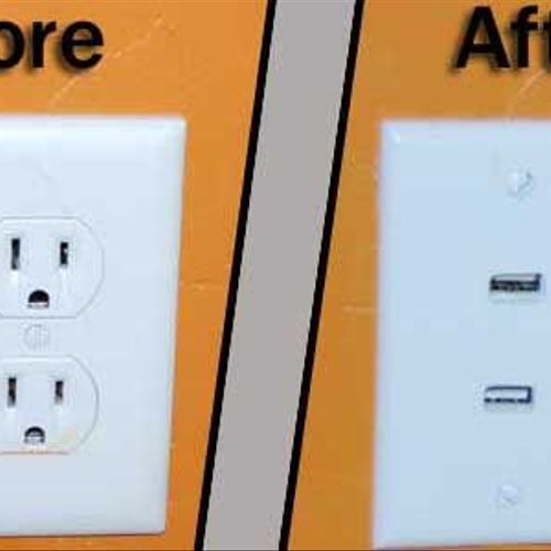 Install USB Wall Outlets