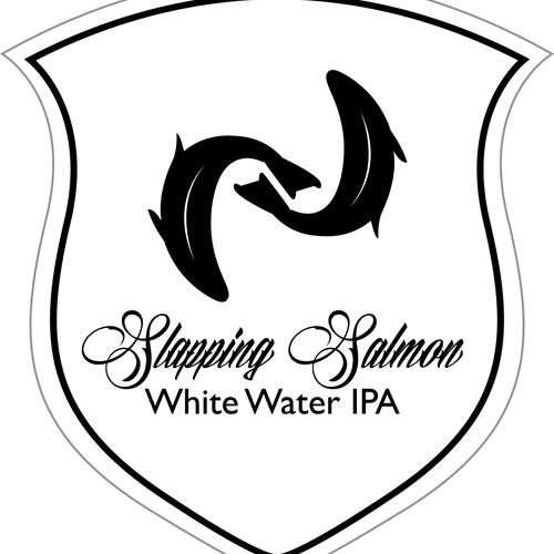 Slapping Salmon Logo for Local Brewer.