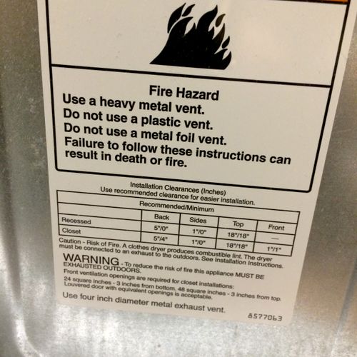 Did you know you might be using a FLAMMABLE dryer 