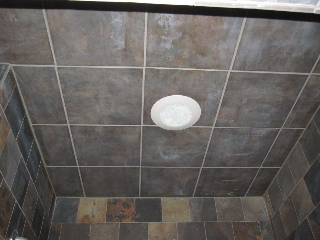 Shower ceiling (after)