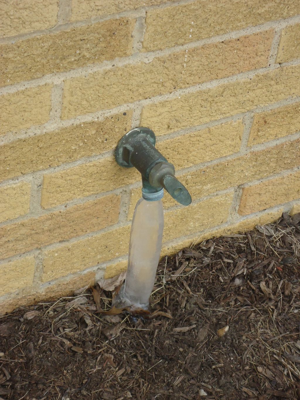 Non-frost proof sill-cock water service to outside