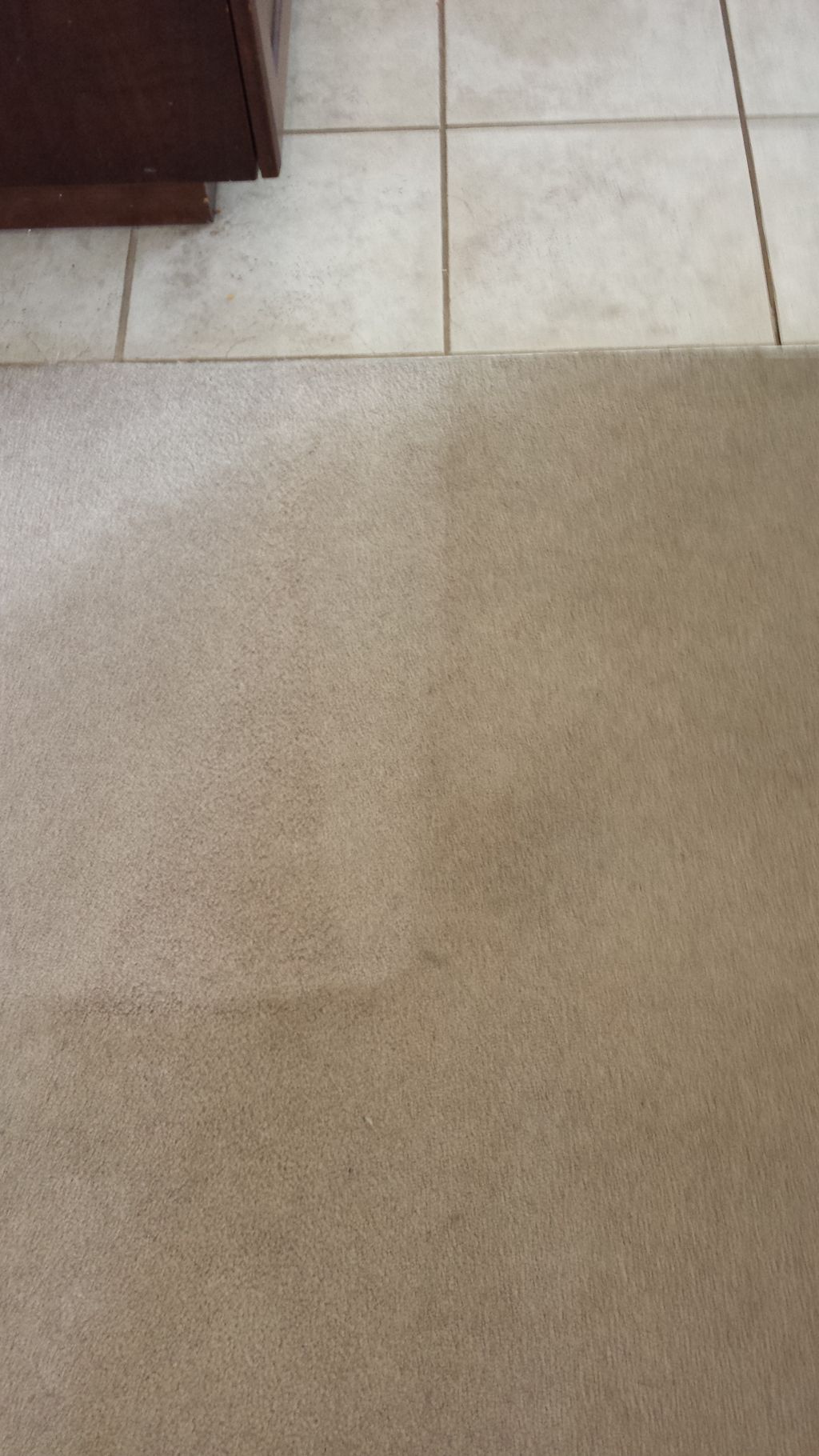 Dining room carpet - Before & after