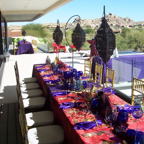 Themed Moroccan Event for private birthday party