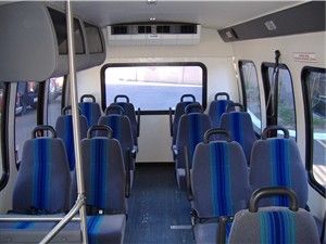Interior of 14 passenger, ADA compliant, Minibus! 