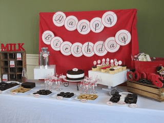 Milk & Cookies Birthday Party