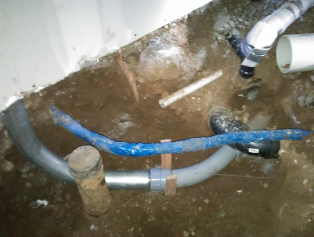 relocating pipe for sub panel