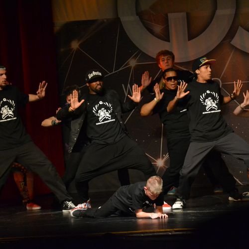 Me and my crew on a world stage getting down at WO