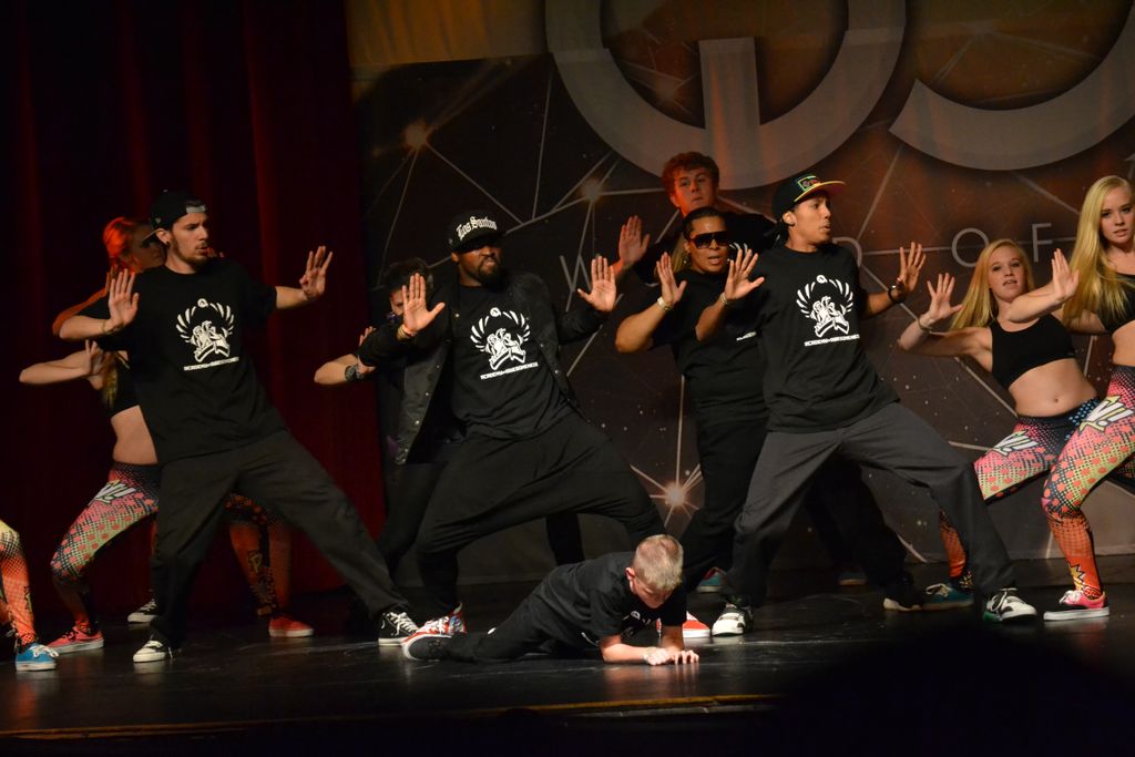 Me and my crew on a world stage getting down at WO