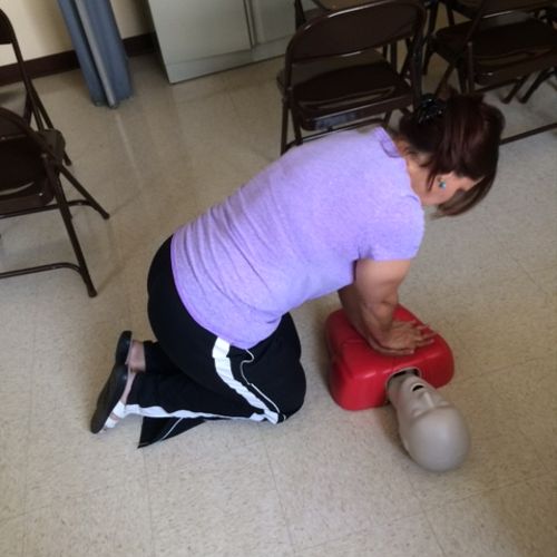 Teaching Adult/Child CPR to Personal Trainer in Se