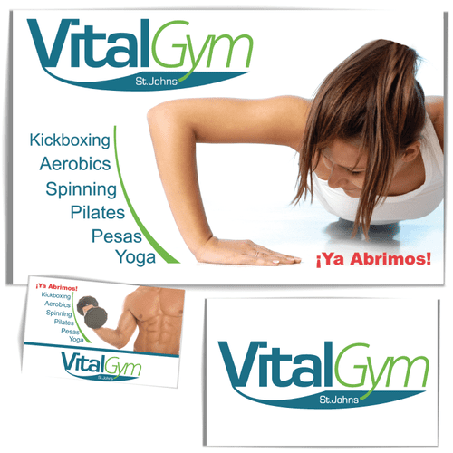 Logo and Brochures of a new Gym