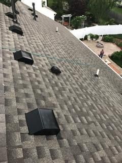 New vents,  boot collars, and 30 year shingles