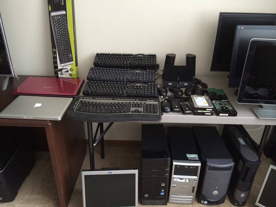 Keyboards, monitors, computers, computer hardware 