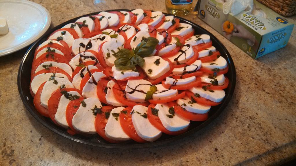 Our Fresh Mozzarella and Tomato Platter
