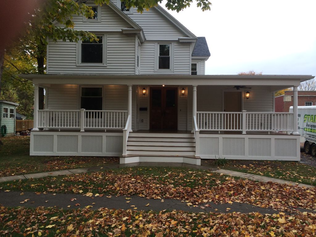 Front porch remodel in the Village of Liverpool co