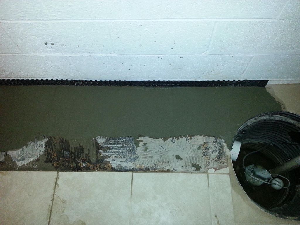 finished system with drain board