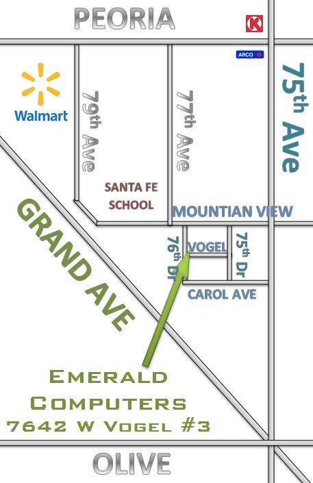 Map of our location