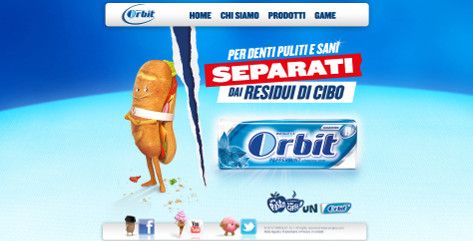 Orbit product web site for Italy marketing http://