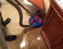 Power washing floors helps extract any unwanted wa