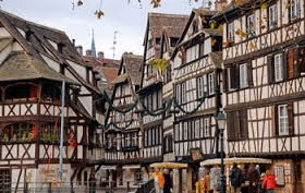 beautiful Alsatian Houses in Mulhouse, France - wh