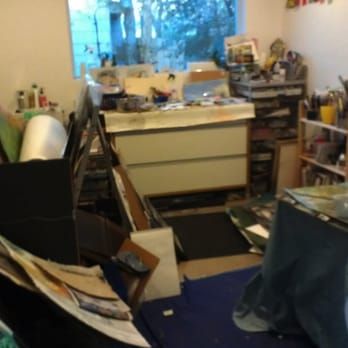 Before picture of Home Art Studio Work Room