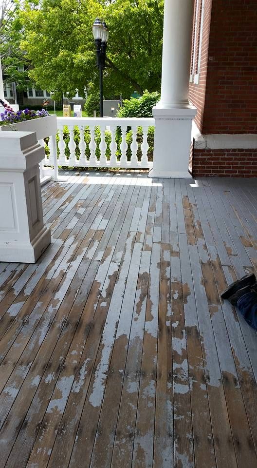 Randolph front entry to town hall prior to paint