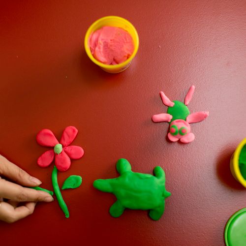 Children (and adults too!) use clay to express the