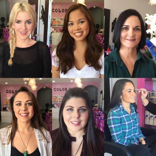 Mini makeover event at Hello Beautiful Salon