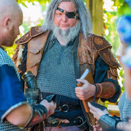 Performing a wedding as Odin, the All-father at th