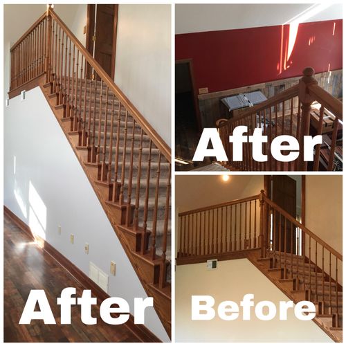 Stairwell Repaint- Before and After