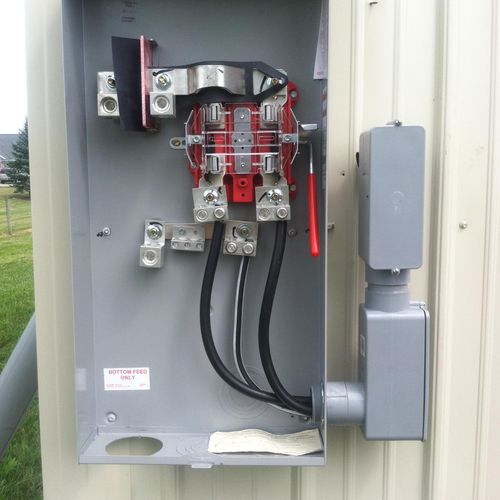 Installed 200amp electrical service in Nappanee, I