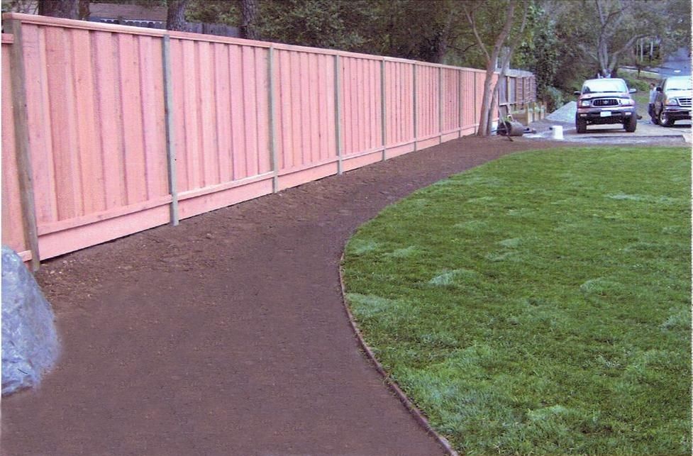 ATR Landscape Installation Work. Fence, Lawn, 2x4 