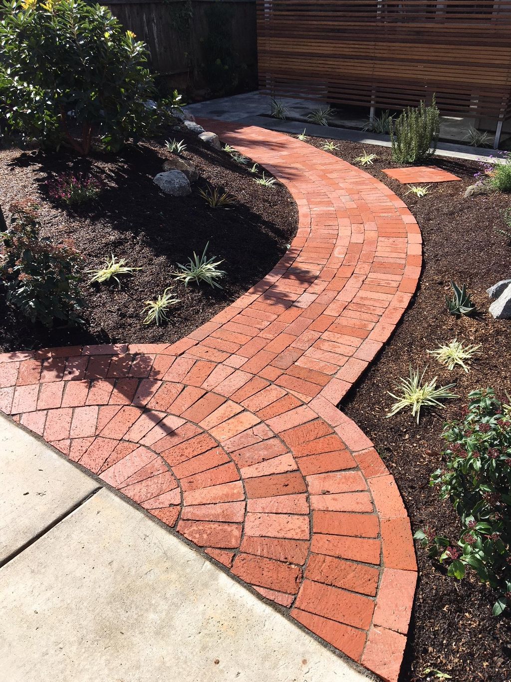 Reclaimed Brick Walkway