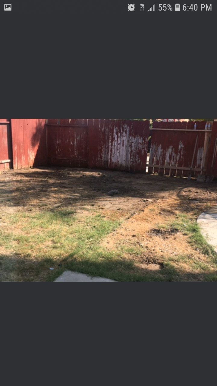 fence before painting 