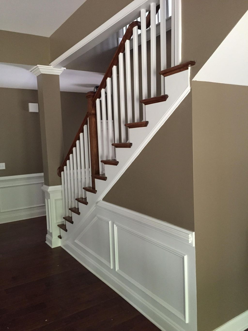 Interior painting- walls, stairs painted & stained