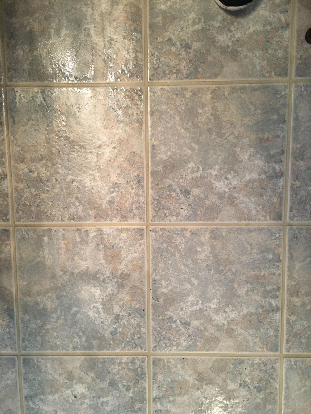 This is a customers tile after it has been thoroug